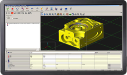 Snímek obrazovky s modelem CAD v softwaru MODUS