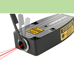 Laserový odměřovací systém: zaměřovač laserového paprsku