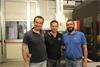 Vittorio Caggiano, Marco Iannuzzi a Maurizio Rullo v metrologické laboratoři společnosti EMA