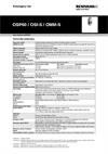 Katalogový list:  OSP60 / OSI-S / OMM-S
