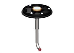 CAD image of custom stylus with ruby ball